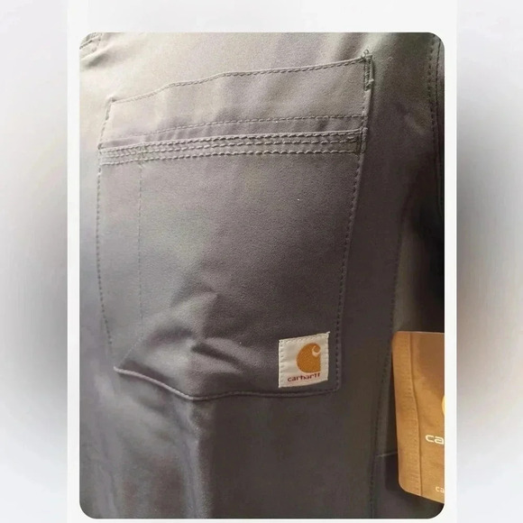 Carhartt Short Sleeve Pewter Scrub Top  Size Small - Picture 5 of 11